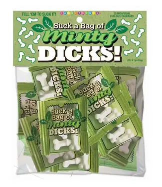 LITTLE GENIE Suck a Bag of Minty Dicks- Bag of 25