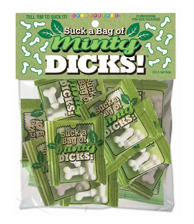 LITTLE GENIE Suck a Bag of Minty Dicks- Bag of 25