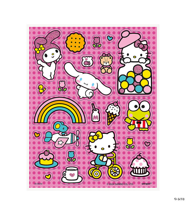 UNIQUE INDUSTRIES INC 96CT STICKERS HELLO KITTY