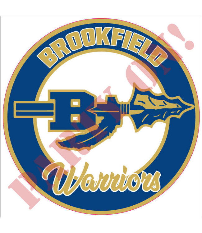 PARTY ON Brookfield Warriors Sticker 9.5in