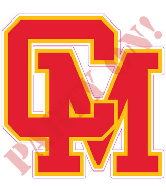 PARTY ON Cardinal Mooney Cardinals Sticker 9.5in