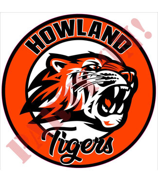 PARTY ON Howland Tigers Stickers 9.5in