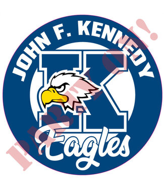 PARTY ON John F. Kennedy Eagles Sticker 9.5in