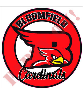 PARTY ON Bloomfield Cardinals Sticker 9.5in