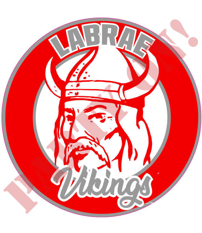 PARTY ON Labrae Vikings Sticker 9.5in