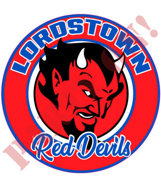 PARTY ON Lordstown Red Devils Sticker 9.5in