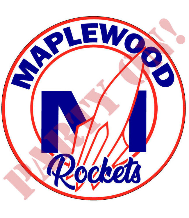 PARTY ON Maplewood Rockets Sticker 9.5in