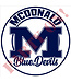 PARTY ON McDonald Blue Devils Sticker 9.5in