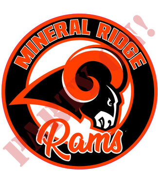 PARTY ON Mineral Ridge Rams Sticker 9.5in