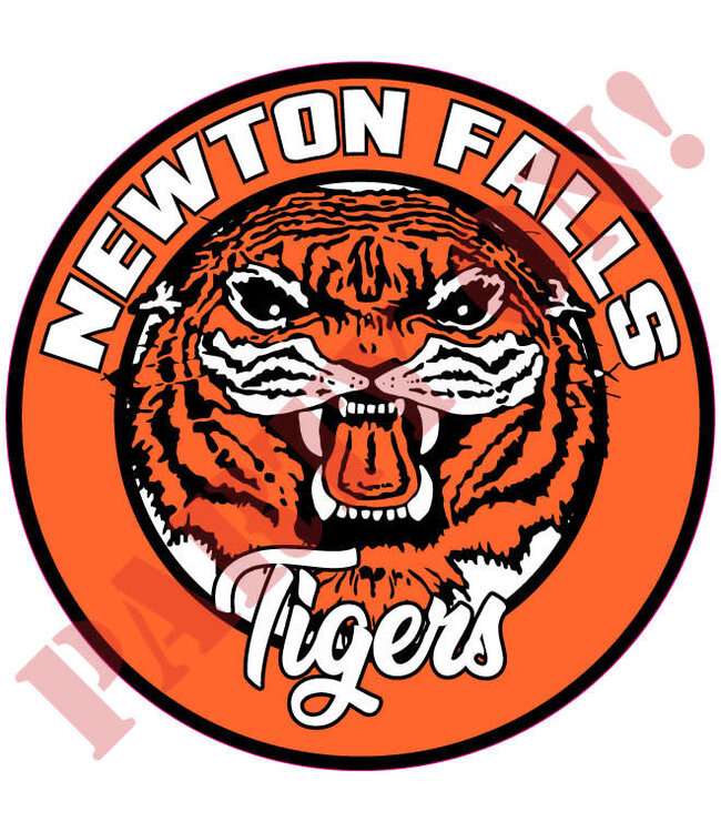 PARTY ON Newton Falls Tigers Sticker 9.5in