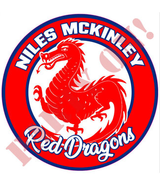 PARTY ON Niles McKinley Red Dragons Sticker 9.5in