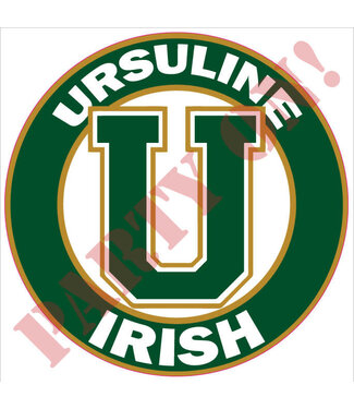 PARTY ON Ursuline Irish Sticker 9.5in