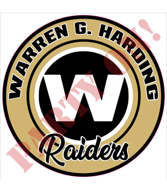PARTY ON Warren G. Harding Raiders Sticker 9.5in