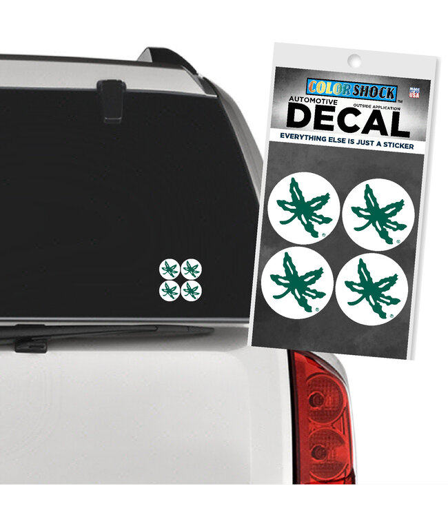 CDI CORPORATION AUTO DECAL BUCKEYE LEAF OHIO STATE