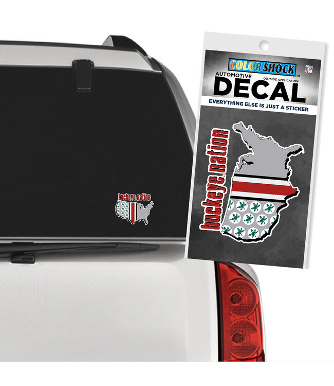 CDI CORPORATION AUTO DECAL BUCKEYE NATION OHIO STATE