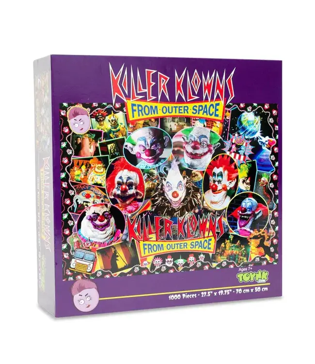 KILLER KLOWNS FROM OUTTER SPACE Killer Klowns From Outer Space Kollage B 1000-Piece Jigsaw Puzzle