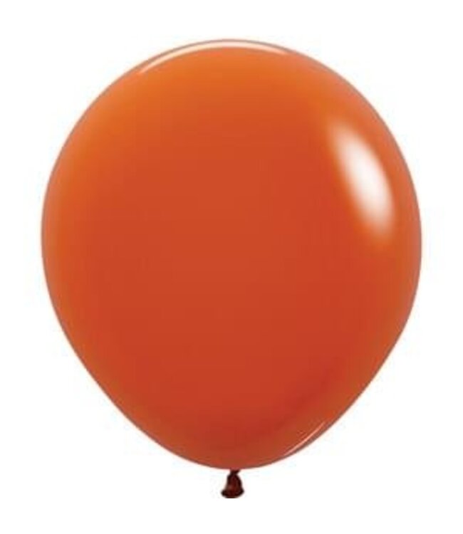 Sempertex 18 inch Sempertex Deluxe Sunset Orange Latex 6 count