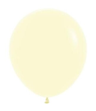 Sempertex 18 inch Sempertex Pastel Matte Yellow Latex 6 count
