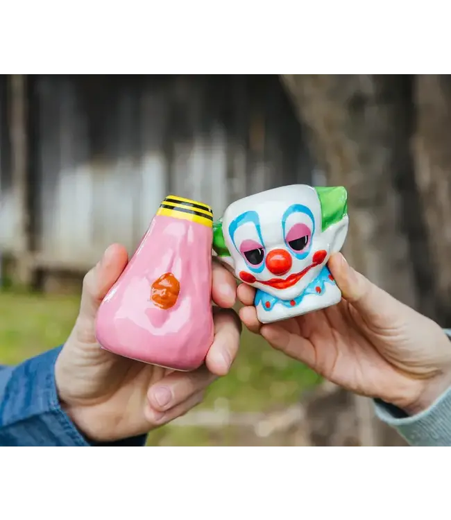 KILLER KLOWNS FROM OUTTER SPACE Killer Klowns From Outer Space Cotton Candy Cocoon Sculpted Ceramic Shot Glass