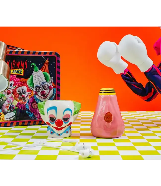 KILLER KLOWNS FROM OUTTER SPACE Killer Klowns From Outer Space Cotton Candy Cocoon Sculpted Ceramic Shot Glass