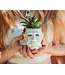 TOYNK Halloween Michael Myers 3-Inch Ceramic Mini Planter With Artificial Succulent
