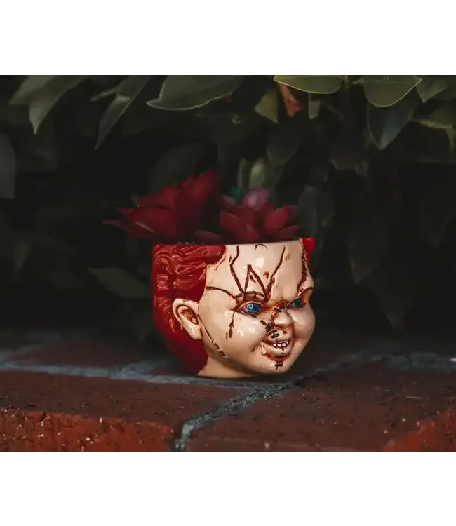 Child's Play Child's Play Chucky 3-Inch Ceramic Mini Planter with Artificial Succulent
