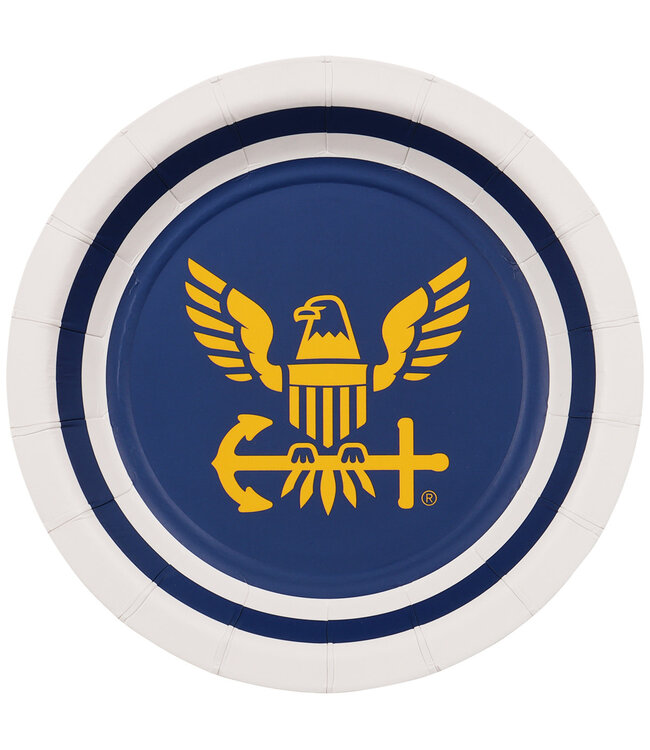 HAVERCAMP PRODUCTS US Navy – Plates Round 7″ Navy Seal 8-pack