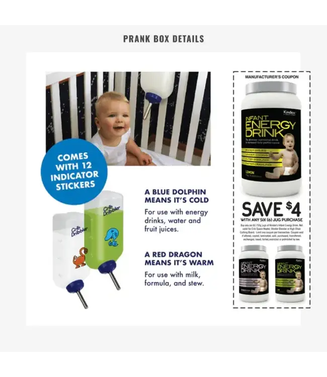 PRANK-O Prank Gift Box Crib Dribbler