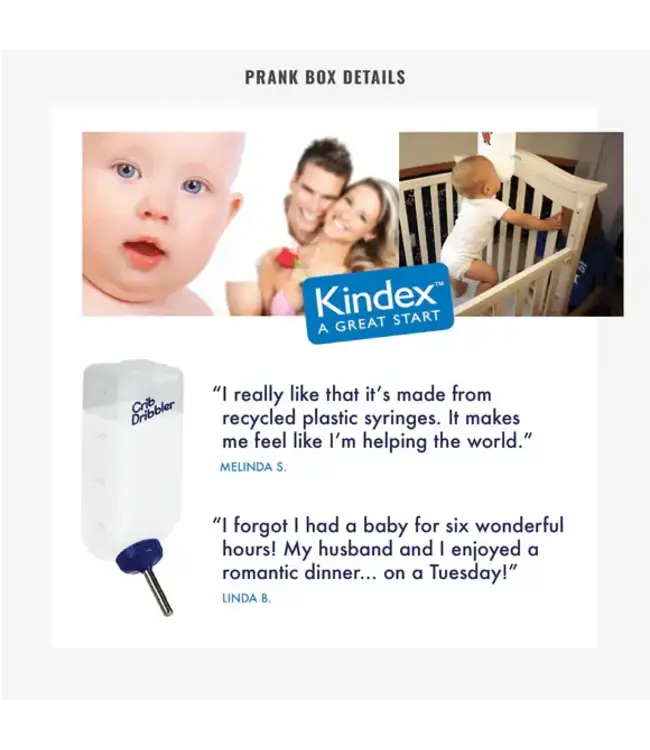 PRANK-O Prank Gift Box Crib Dribbler