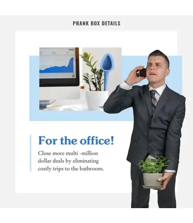 PRANK-O Prank Gift Box Plant Urinal