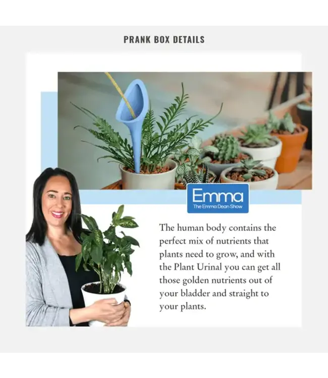 PRANK-O Prank Gift Box Plant Urinal