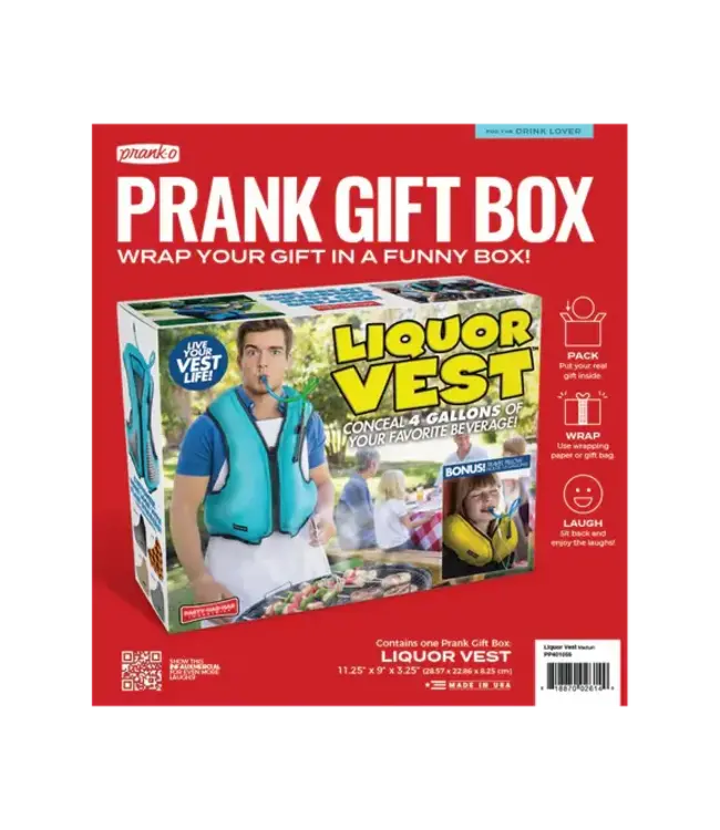 PRANK-O Prank Gift Box Liquor Vest