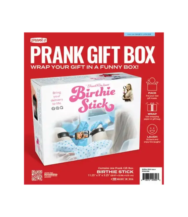 PRANK-O Prank Gift Box Birthie Stick