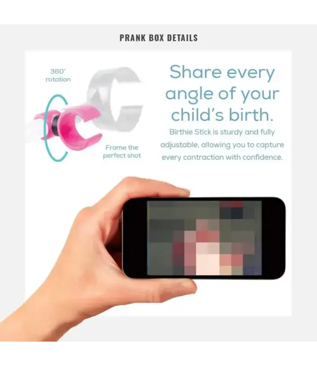 PRANK-O Prank Gift Box Birthie Stick