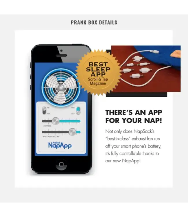 PRANK-O Prank Gift Box NapSack