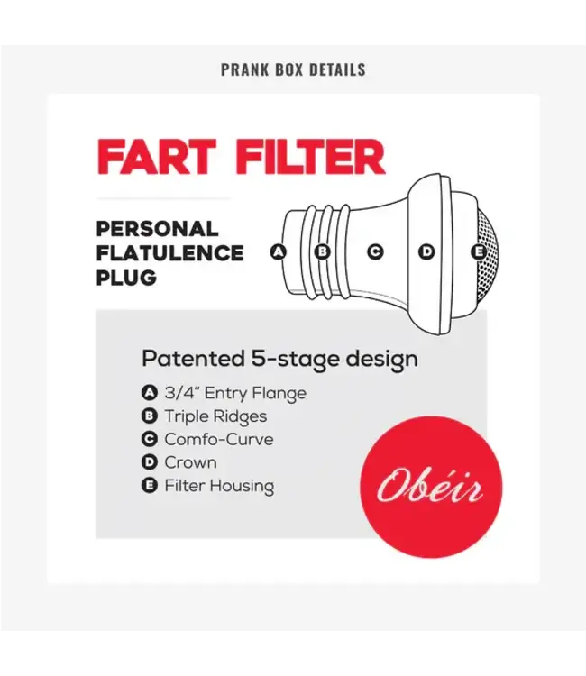 PRANK-O Prank Gift Box Fart Filter
