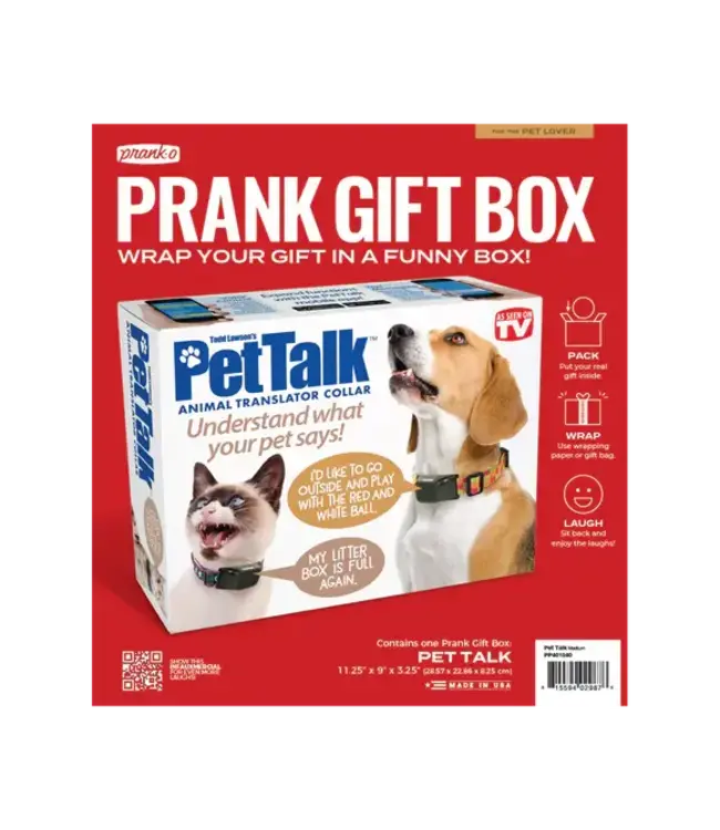 PRANK-O Prank Gift Box Pet Talk