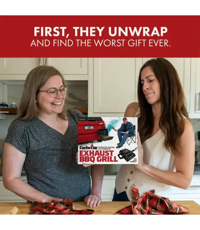 PRANK-O Prank Gift Box Carbecue Exhaust BBQ Grill
