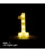 BABALOON Gold Led Light-Up Number 8 inch