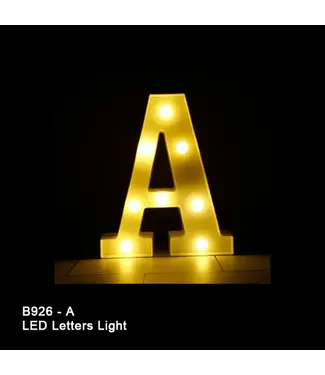 BABALOON 8in LED Light-up Letter A