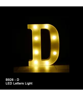 BABALOON 8in LED Light-up Letter D