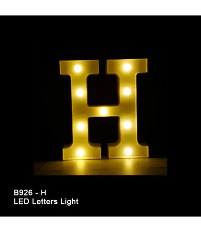 BABALOON 8in LED Light-up Letter H