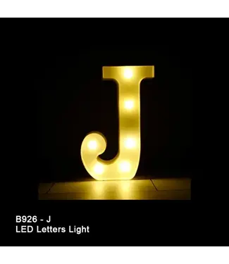 BABALOON 8in LED Light-up Letter J