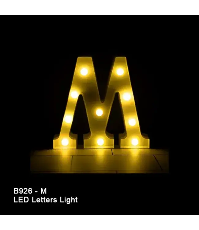 BABALOON 8in LED Light-up Letter M