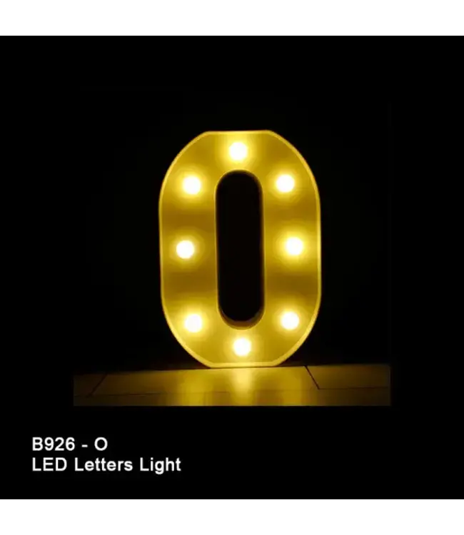 BABALOON 8in LED Light-up Letter O