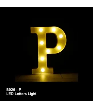 BABALOON 8in LED Light-up Letter P
