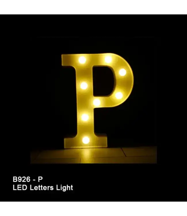 BABALOON 8in LED Light-up Letter P