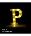 BABALOON 8in LED Light-up Letter P
