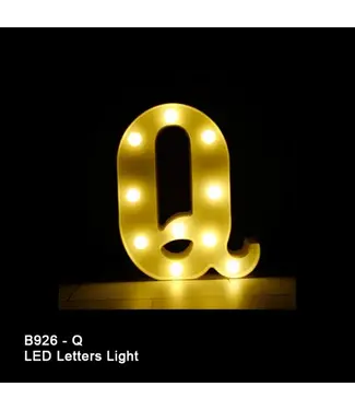 BABALOON 8in LED Light-up Letter Q
