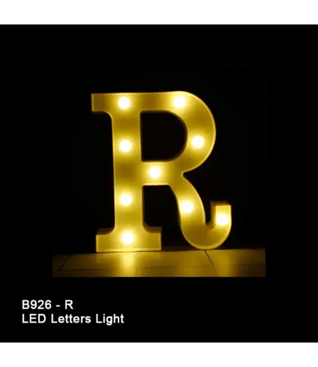 BABALOON 8in LED Light-up Letter R